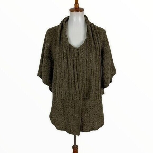 Anthropologie Sparrow Wool Blend Open Front Cardigan Sweater Cozy Layering M - Picture 1 of 8